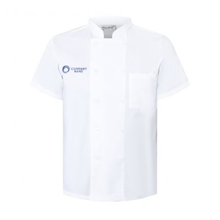 Classic Short Sleeves Double Breasted Chef Jacket