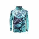 Men's Polyester Spandex Sublimated 1/4 Zip Fishing Pullover