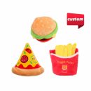 Custom Squeaky Food Shape Pet Toys