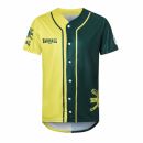 Men's 100%Polyester Sublimated Full-Button Baseball Jersey