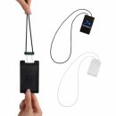 ABS Retractable Card Holder with Silicone Strap