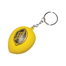 Keyring with Lemon Stress Reliever